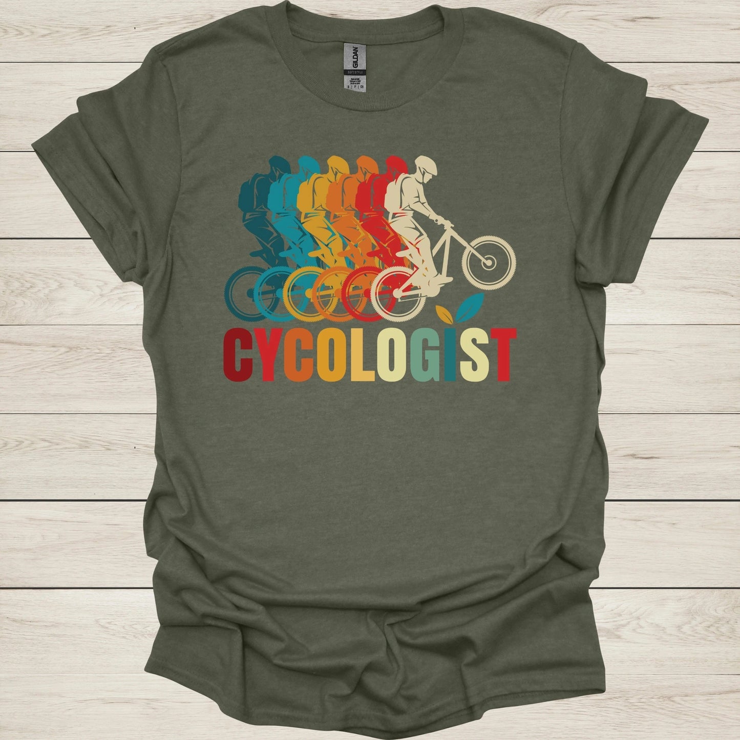 Amaze Threads Olive Green / S CYCOLOGIST MEN'S T-SHIRT