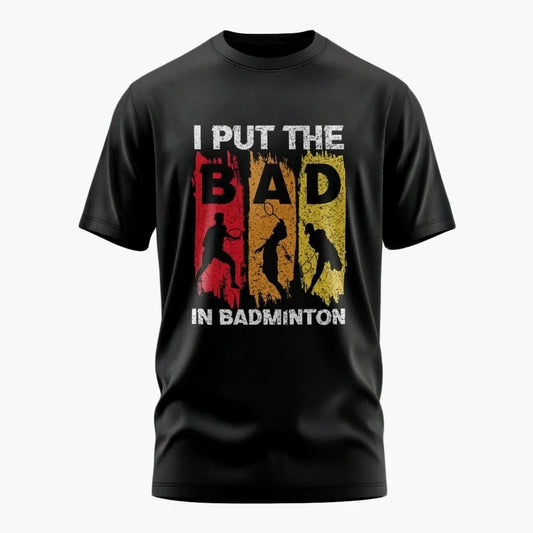 AMAZE THREADS Black / S Bad Badminton T-Shirt