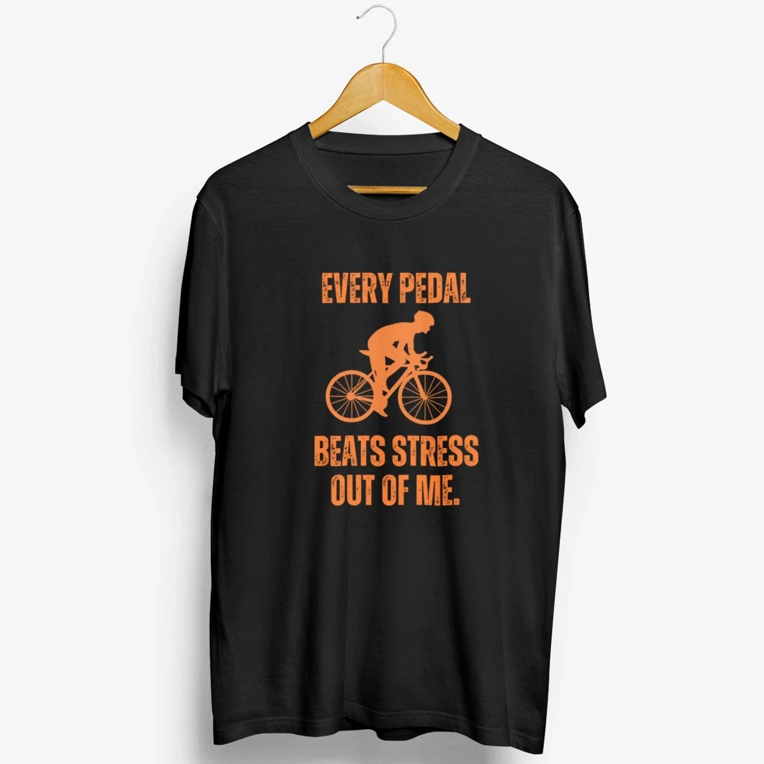 Amaze Threads Black / S Every Pedal, Less Stress – T-Shirt