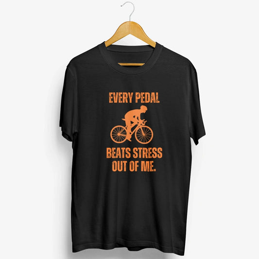Amaze Threads Black / S Every Pedal, Less Stress – T-Shirt