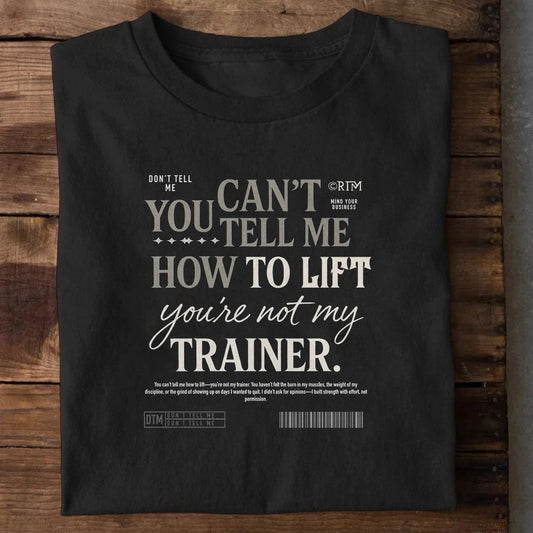 Amaze Threads Black / S Not My Trainer