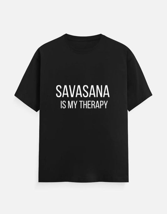 AMAZE THREADS Black / S SAVASANA T-SHIRT