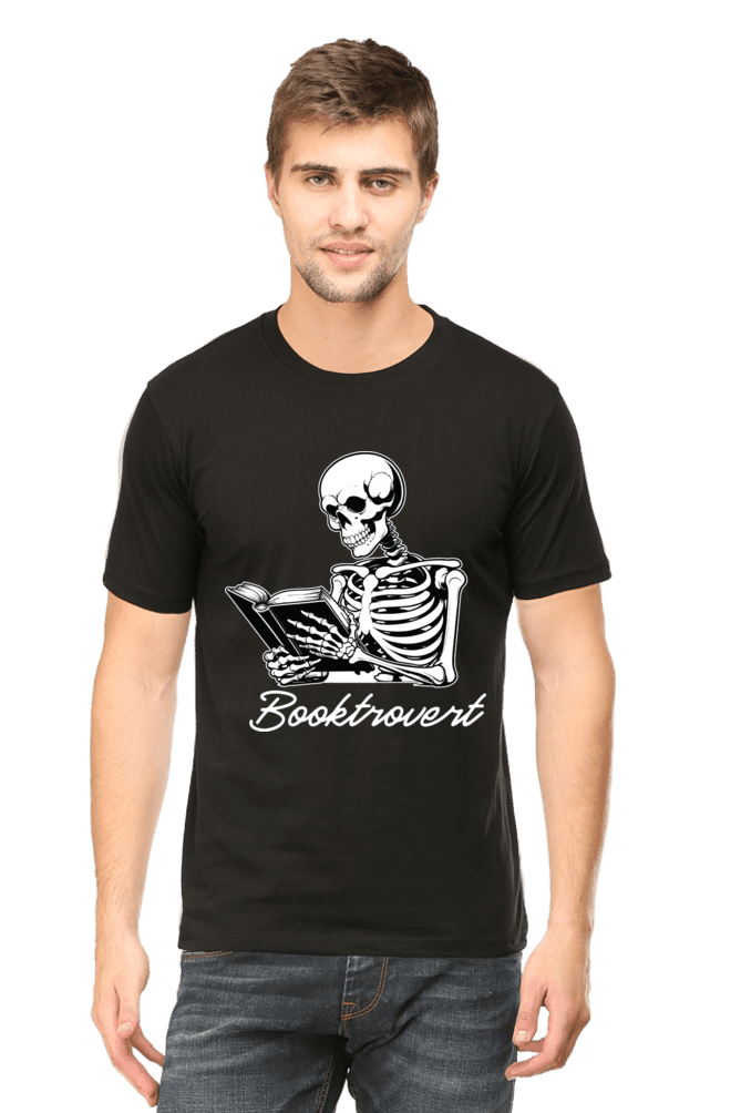 AMAZE THREADS Booktrovert skeleton - T-Shirt