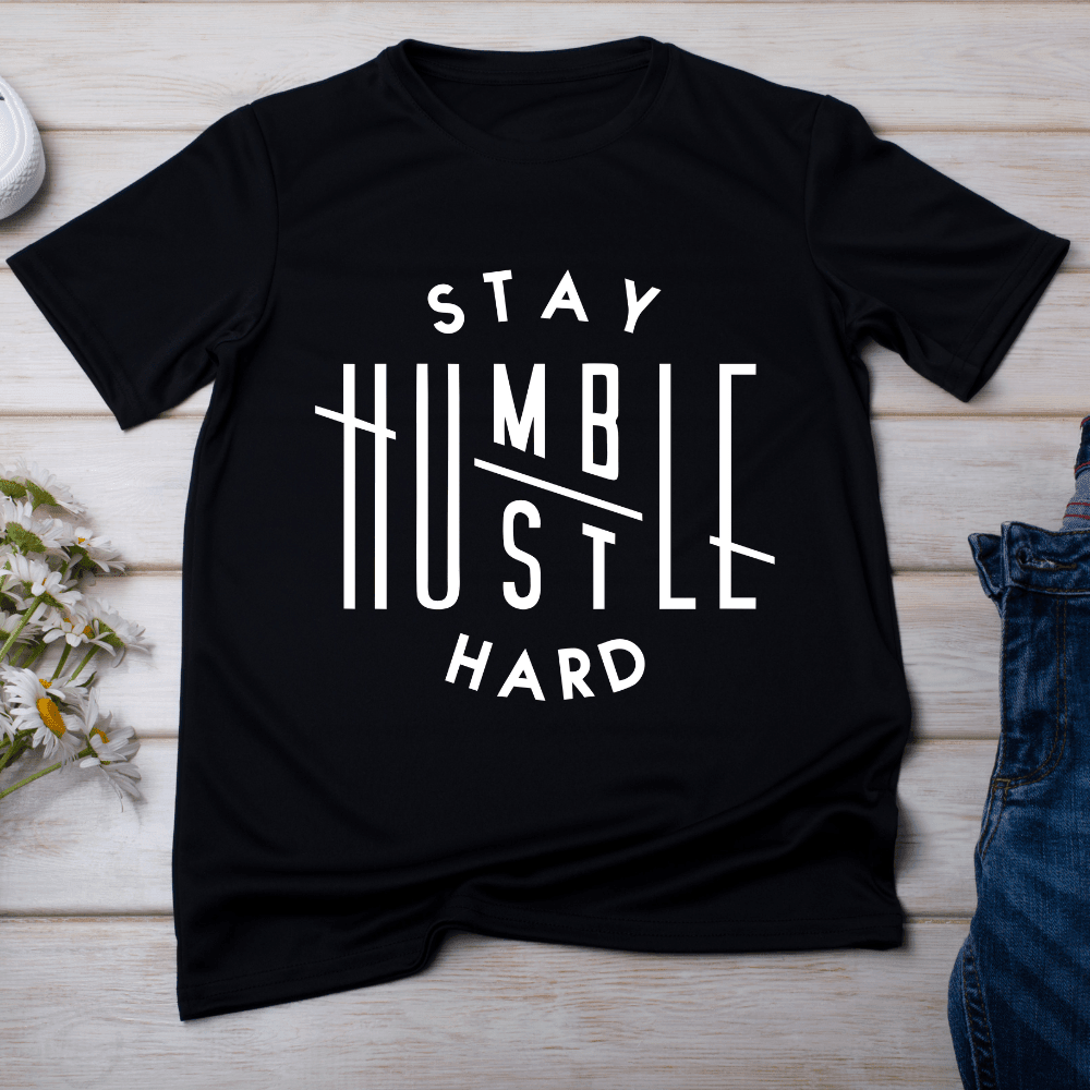 AMAZE THREADS Hustle hard unisex T-shirt