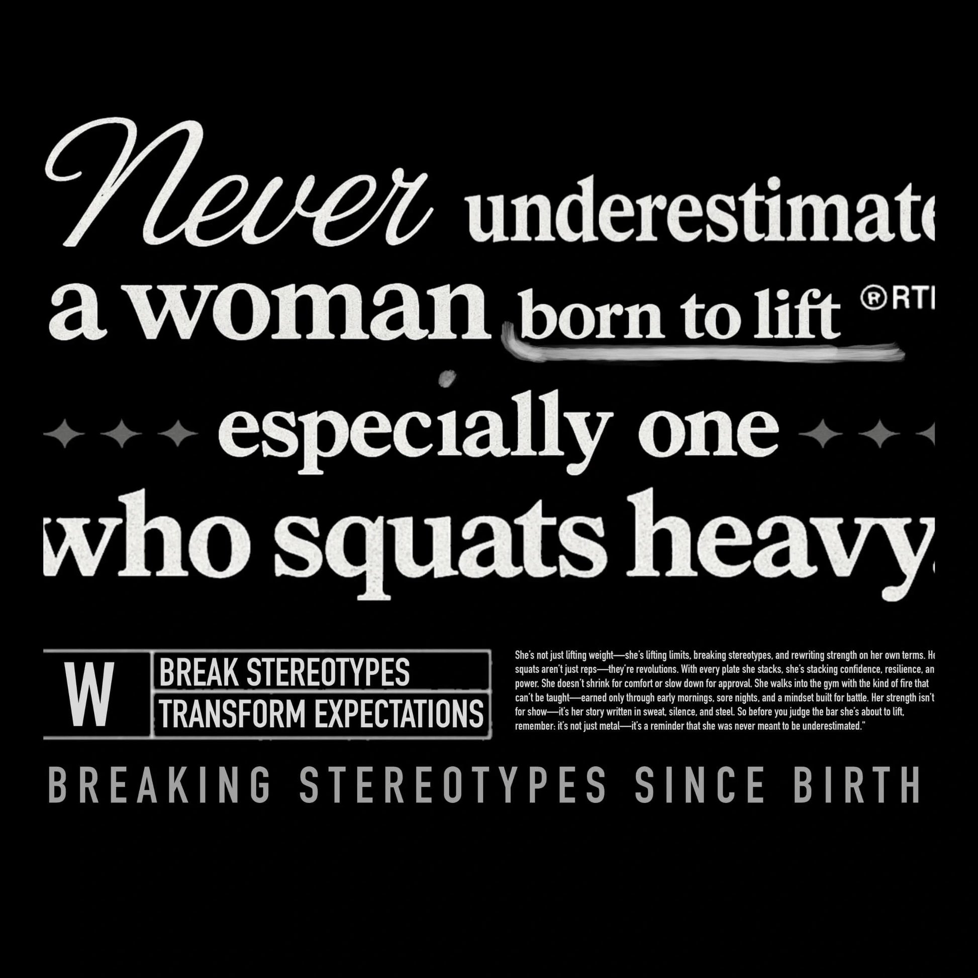 AMAZE THREADS Never underestimate women - T shirt