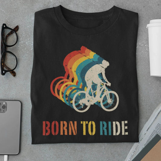 Amaze Threads T-shirt Black / S BORN TO RIDE T-SHIRT