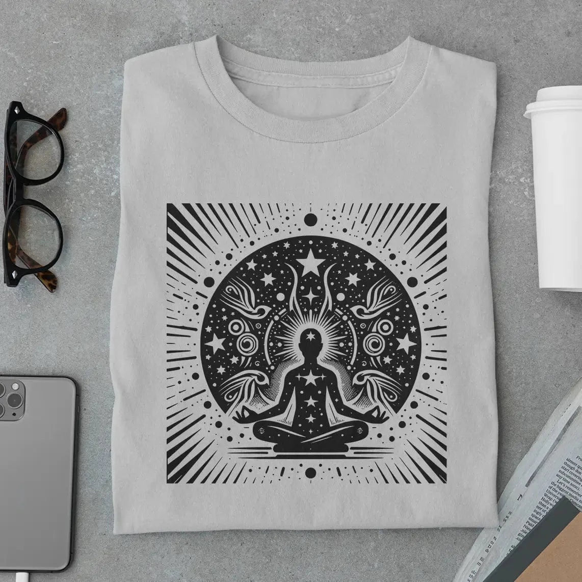 Amaze Threads T-Shirt Grey Melange / S Yoga Energy