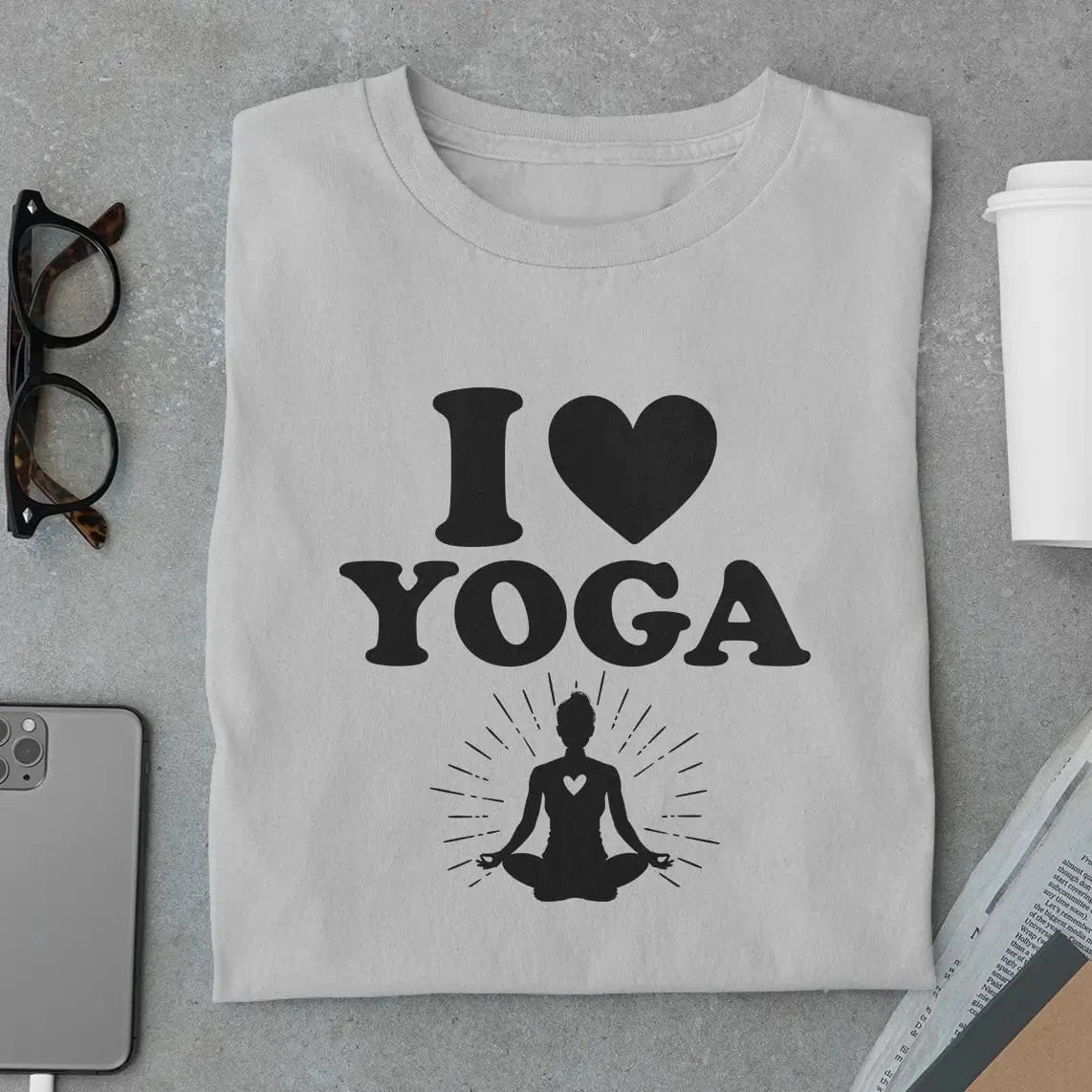 Amaze Threads T-Shirt I Love Yoga