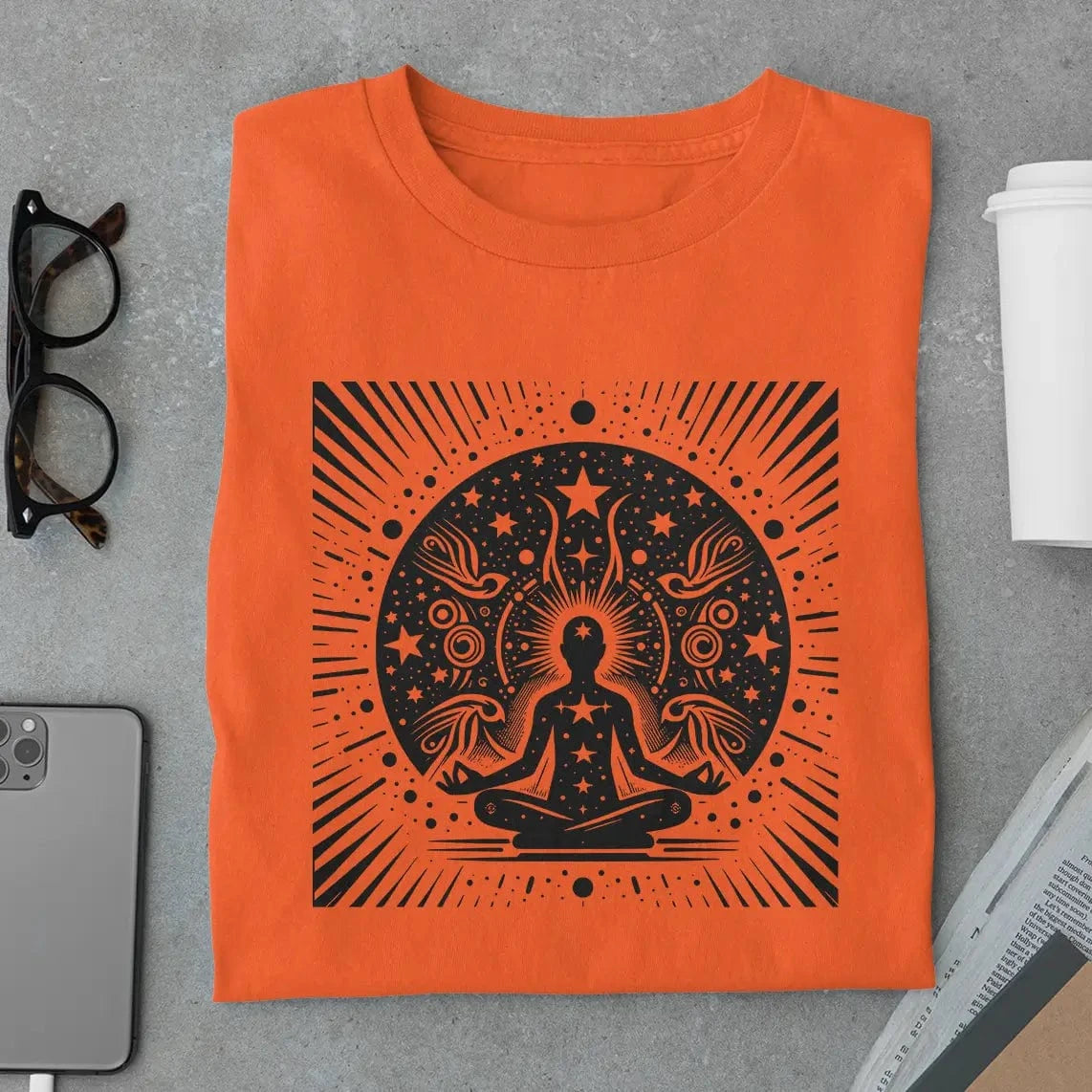 Amaze Threads T-Shirt Orange / S Yoga Energy