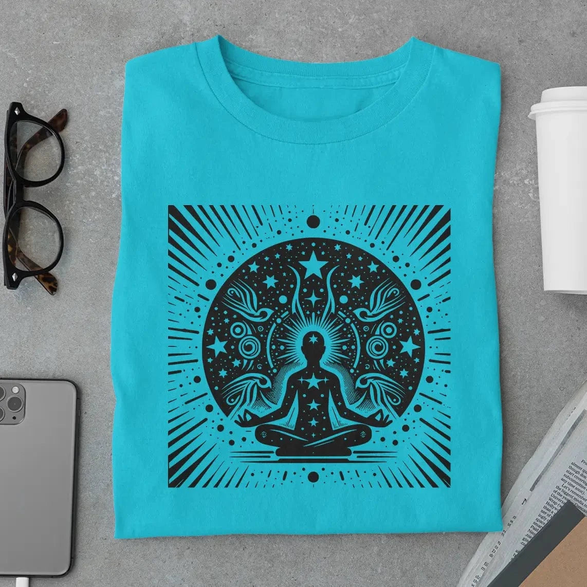 Amaze Threads T-Shirt Skyblue / S Yoga Energy