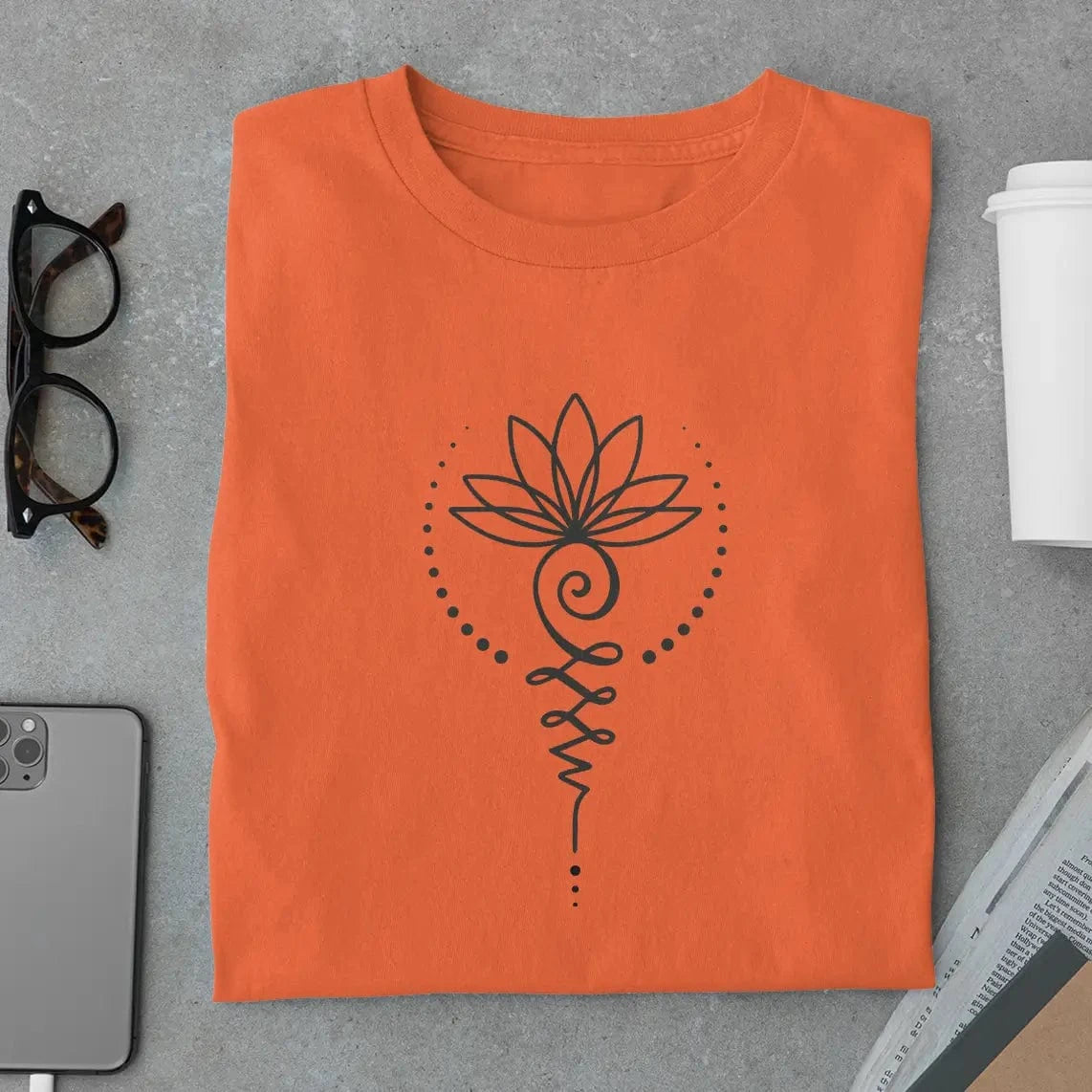 Amaze Threads T-Shirt Unalome Lotus