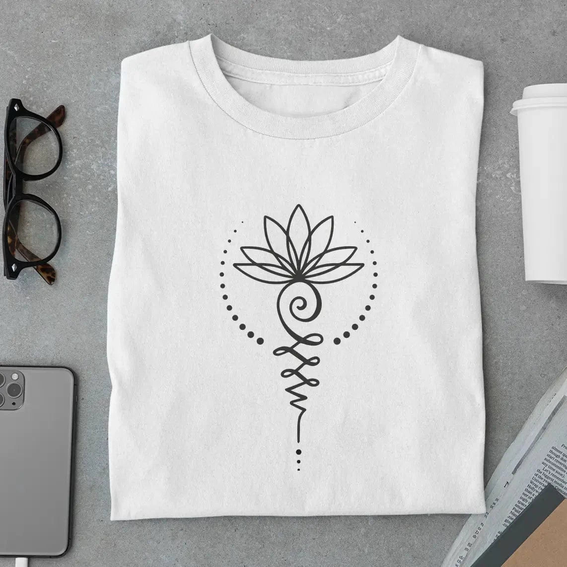 Amaze Threads T-Shirt Unalome Lotus