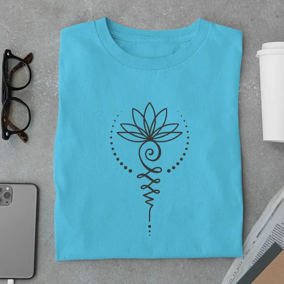 Amaze Threads T-Shirt Unalome Lotus