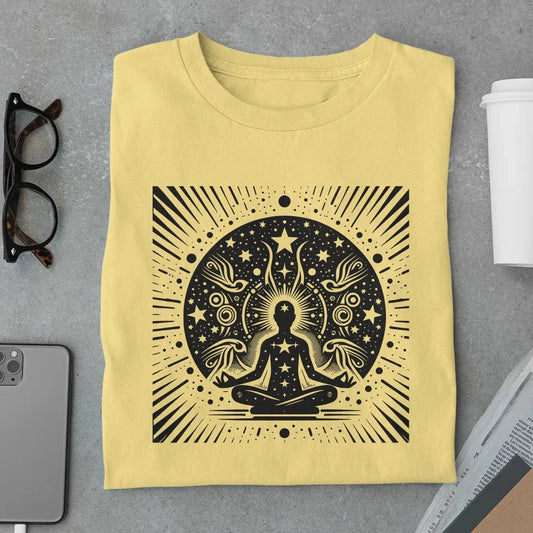 Amaze Threads T-Shirt Yellow / S Yoga Energy