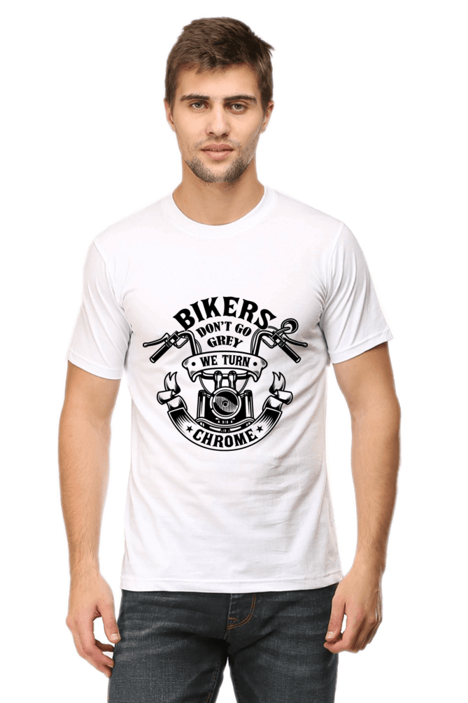 AMAZE THREADS We Turn Grey - Biker T-shirt