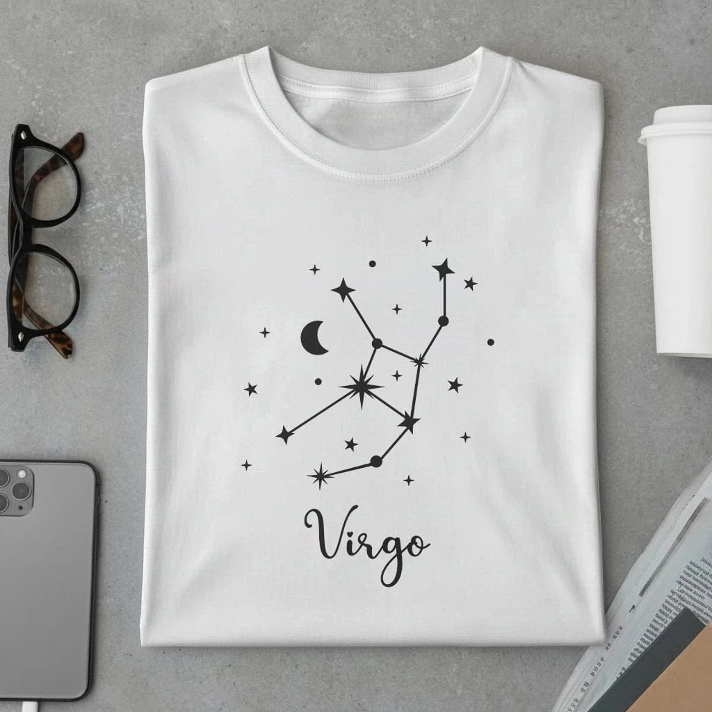 Amaze Threads White / S Virgo Girl T-Shirt