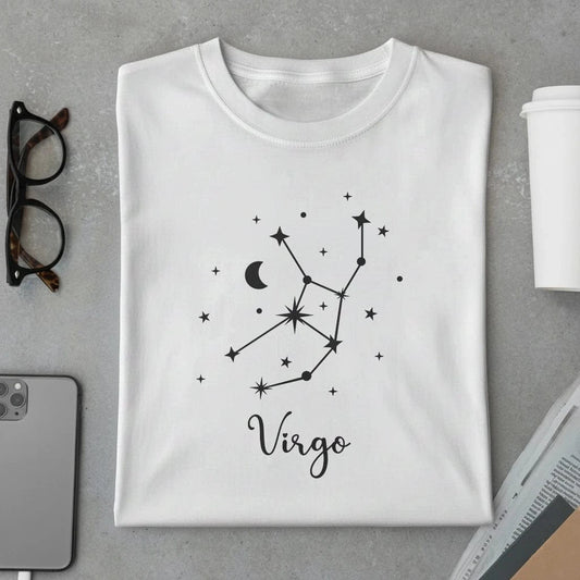 Amaze Threads White / S Virgo Girl T-Shirt