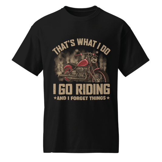 I Go Riding" Biker T-Shirt - Amaze Threads