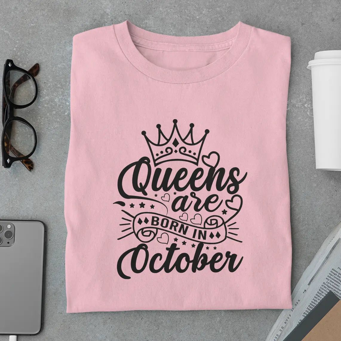 October Queen Crown T-Shirt