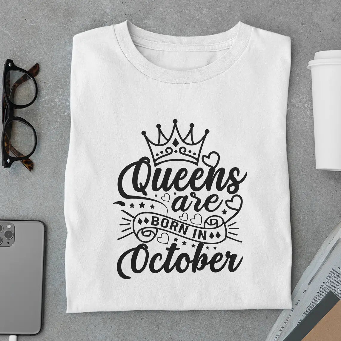 October Queen Crown T-Shirt