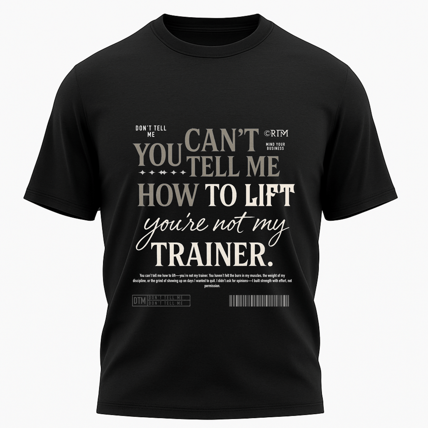 You are not my trainer - T shirt - Amaze Threads