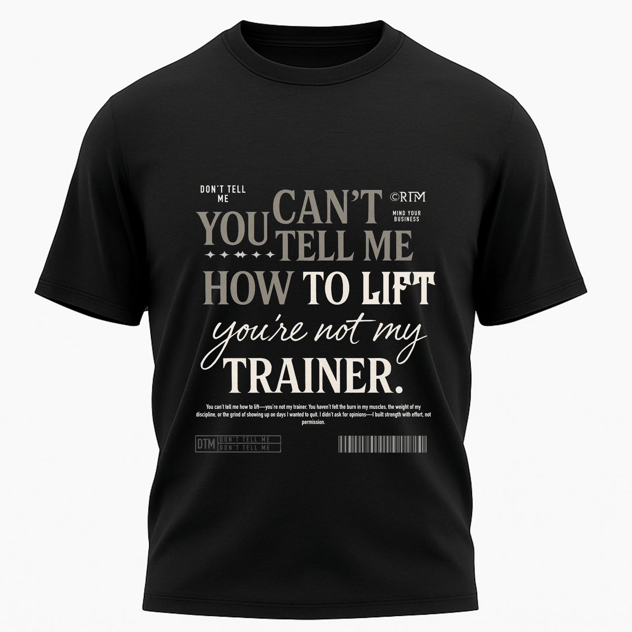 You are not my trainer - T shirt - Amaze Threads